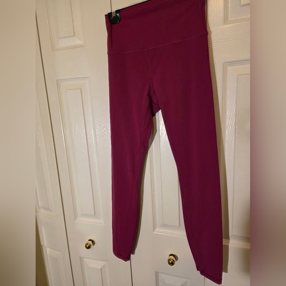 CRZ Yoga Super High Waist Butterluxe Magenta Purple Workout Set Both Medium - Picture 10 of 12